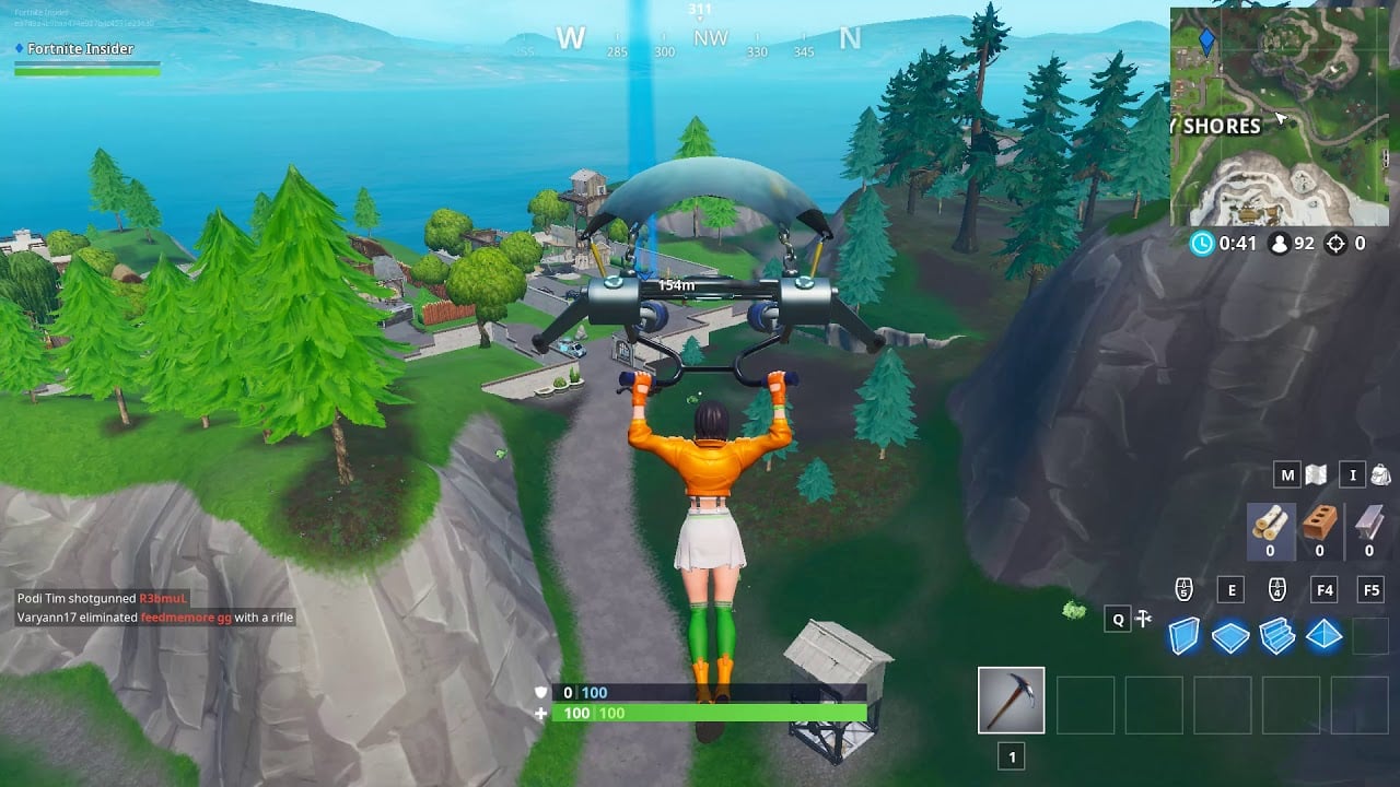 Fortnite Fortbyte #58 Location - Accessible By Using The Sad Trombone Emote north end Snobby Shores