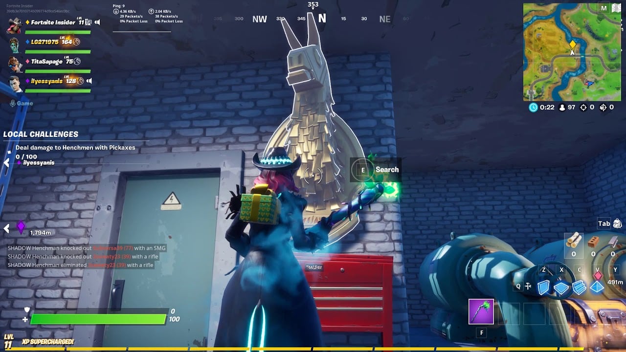 Search Midas’ Golden Llama Between a Junk Yard, Gas Station, and an RV Campsite - Fortnite Location