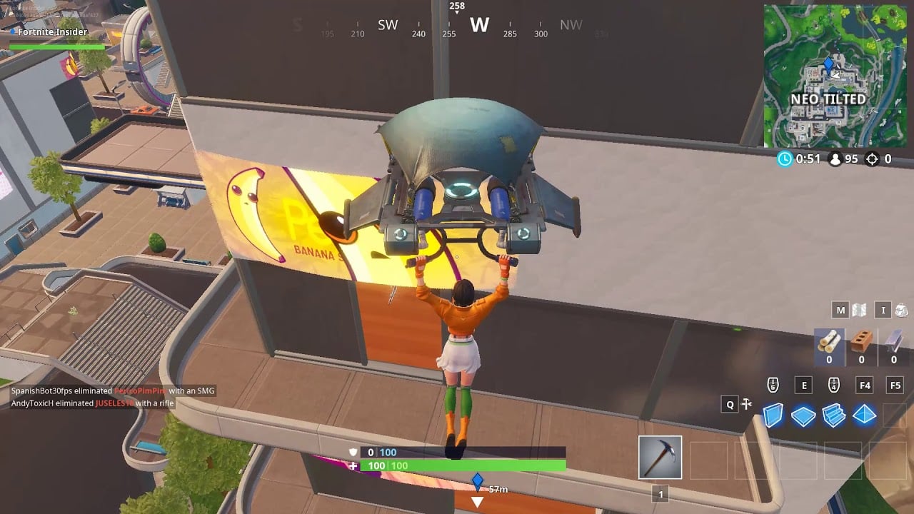FORTBYTE 100 Location - FOUND ON THE HIGHEST FLOOR IN THE TALLEST BUILDING IN NEO TILTED Fortnite