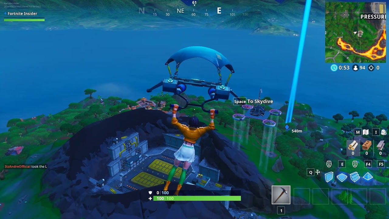 Fortnite Fortbyte #11 Location - Found beneath a circling Jungle Parrot