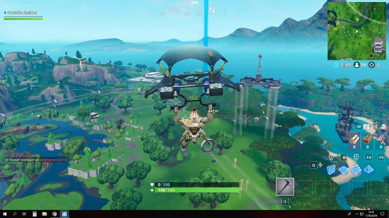 Fortbyte #47 - Found between a Reboot Van, Pirate Camp, and a crashed Battlebus Map Location Guide