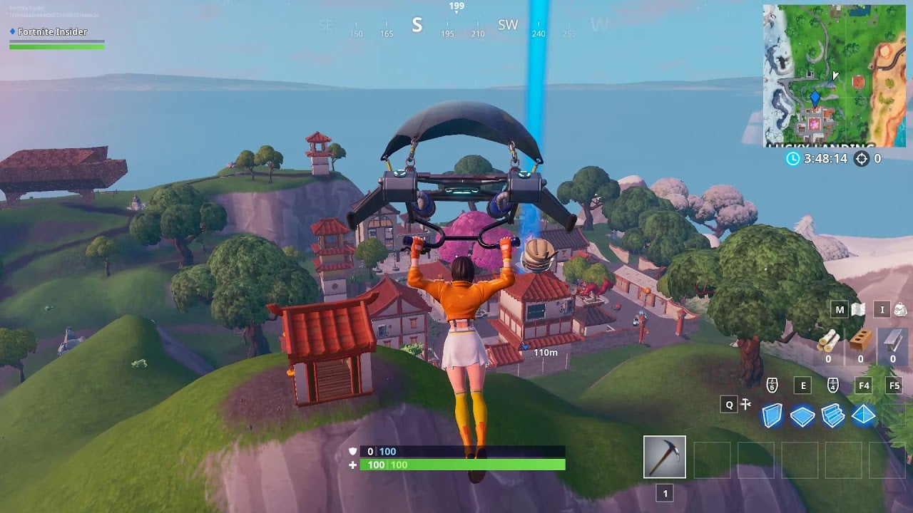 "Dance on top of a GIANT DUMPLING HEAD" - LOCATION Fortnite Season 9 WEEK 4 CHALLENGES