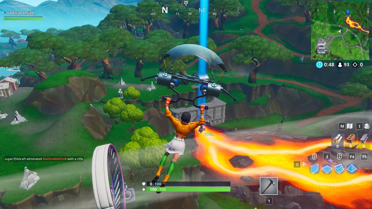 Fortnite Fortbyte #12 Location - Accessible by using the Nana Nana Spray inside a molten tunnel