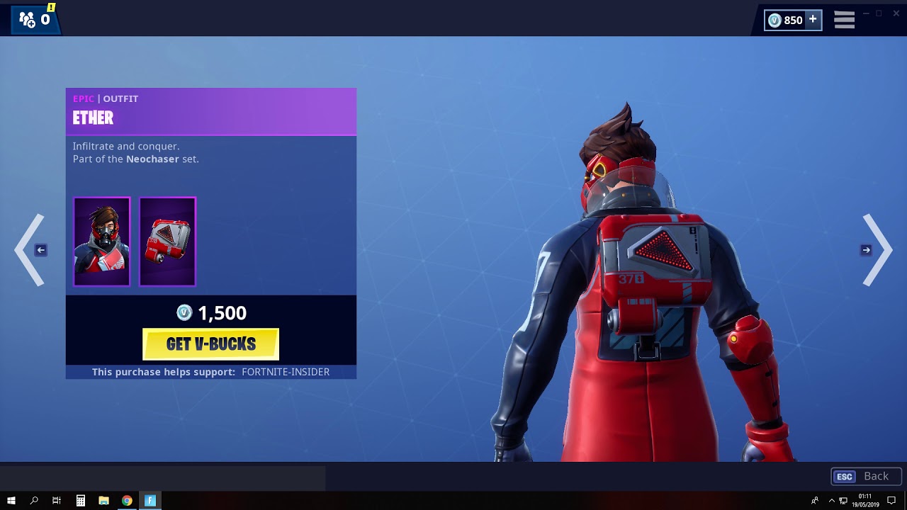 Fortnite Item Shop *NEW* Ether & Versa Skins set (May 18th/19th 2019)