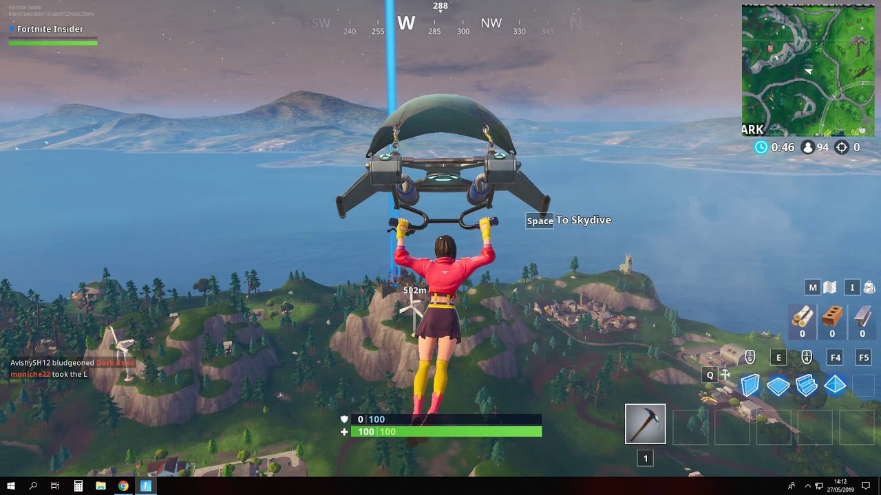 Fortnite Fortbyte #50 Location - Accessible at night time inside mountain top castle ruins Locations
