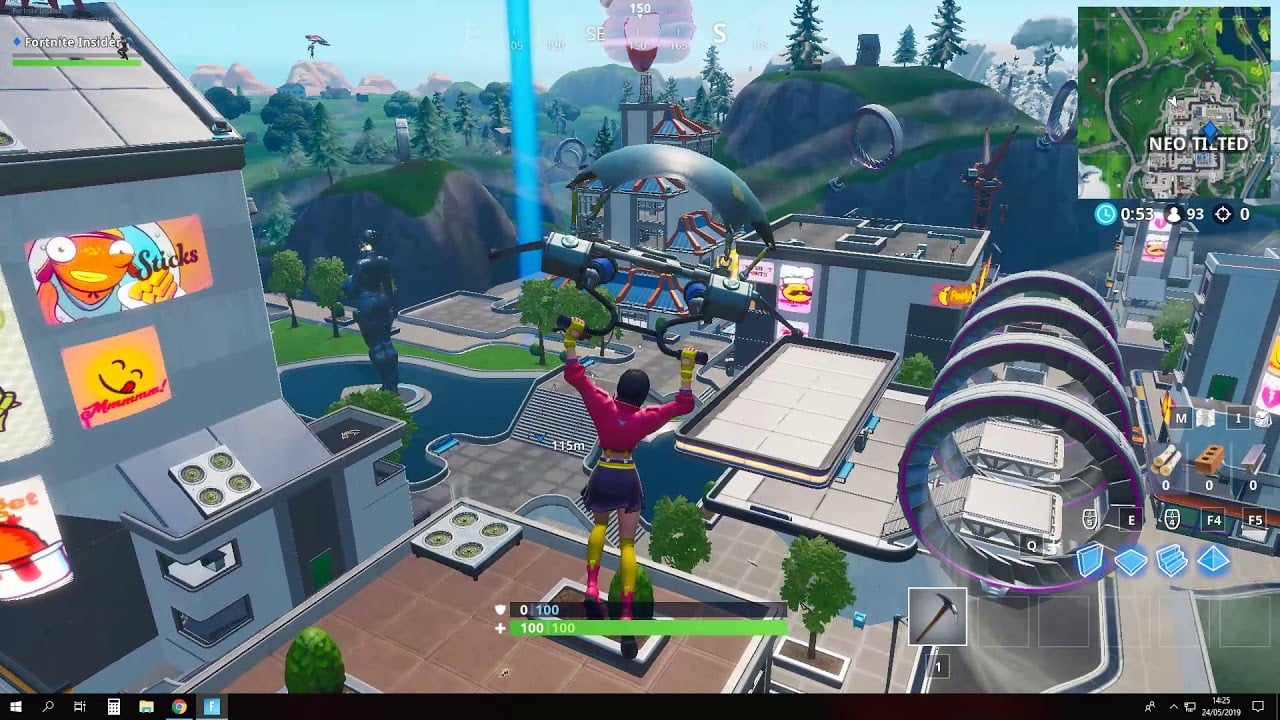 Fortbyte #41 Accessible by using Tomatohead Emoticon inside the DurrrBurger restaurant - Fortnite
