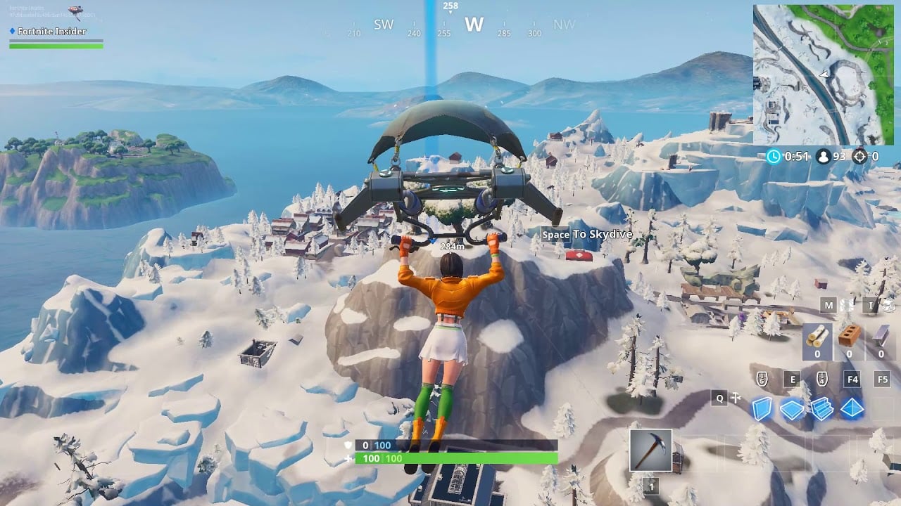 ACCESSIBLE BY USING THE VOX PICKAXE TO SMASH THE GNOME BESIDE A MOUNTAIN TOP THRONE Fortbyte #48