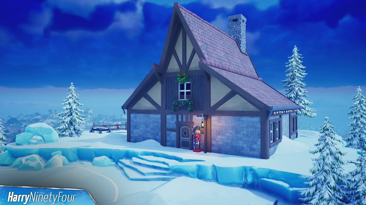 Visit Crackshot's Cabin When the Floating Loot island Appears Location - Fortnite Winterfest
