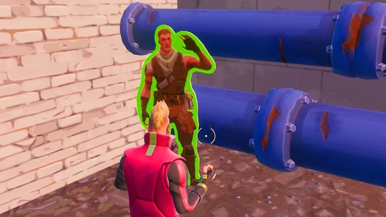 Find Jonesy Hidden Behind a Fence - Location Fortnite - Downtown Drop Challenges Guide