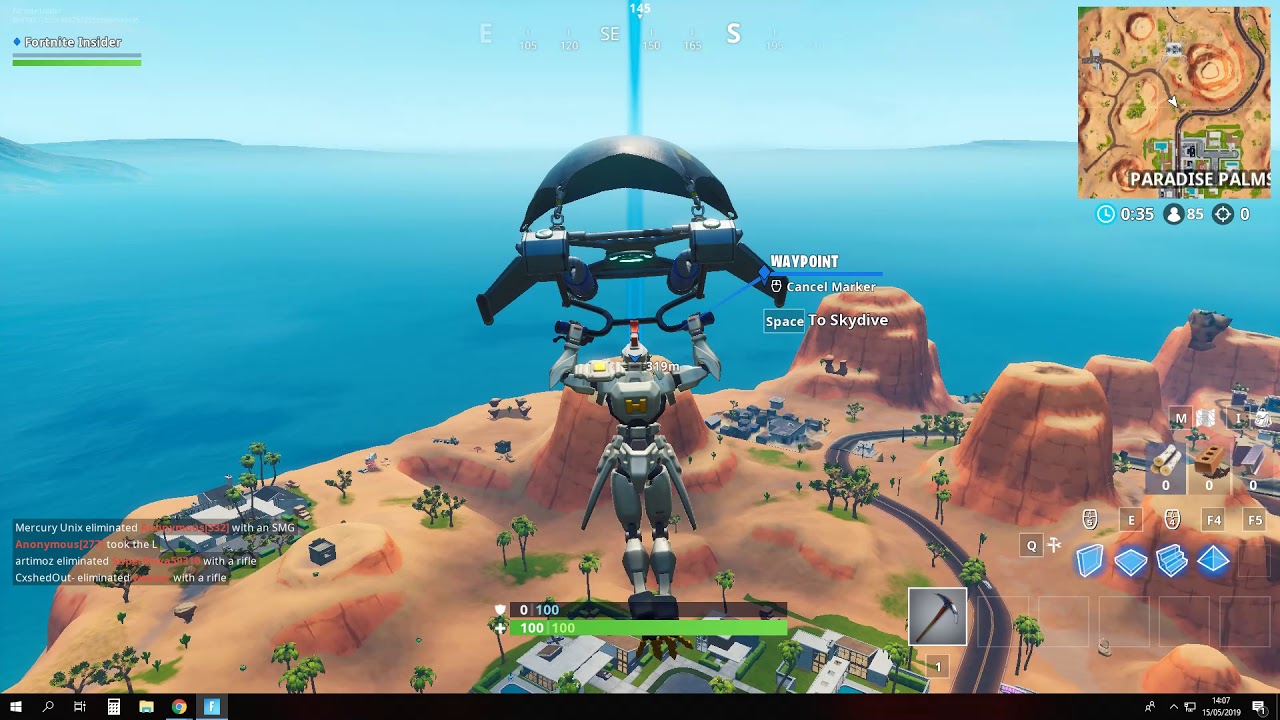 Fortnite Fortbyte 81 - Accessible in the daytime near a mountain top cactus wedge Location Guide
