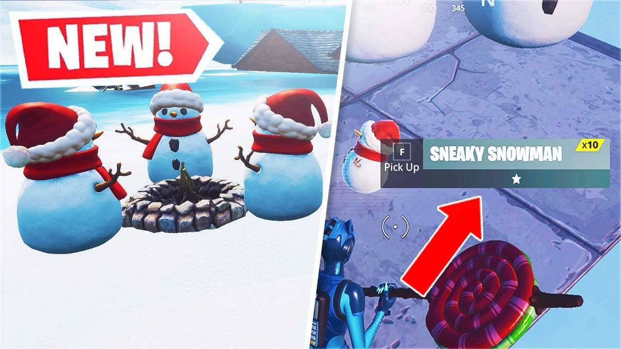 *NEW* Sneaky Snowman Item! [ALL Abilities] (Fortnite)