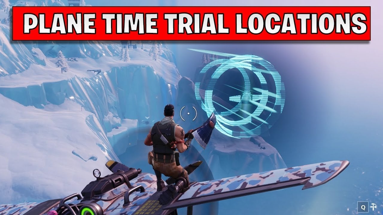 Complete timed trials in an X 4 Stormwing plane LOCATIONS