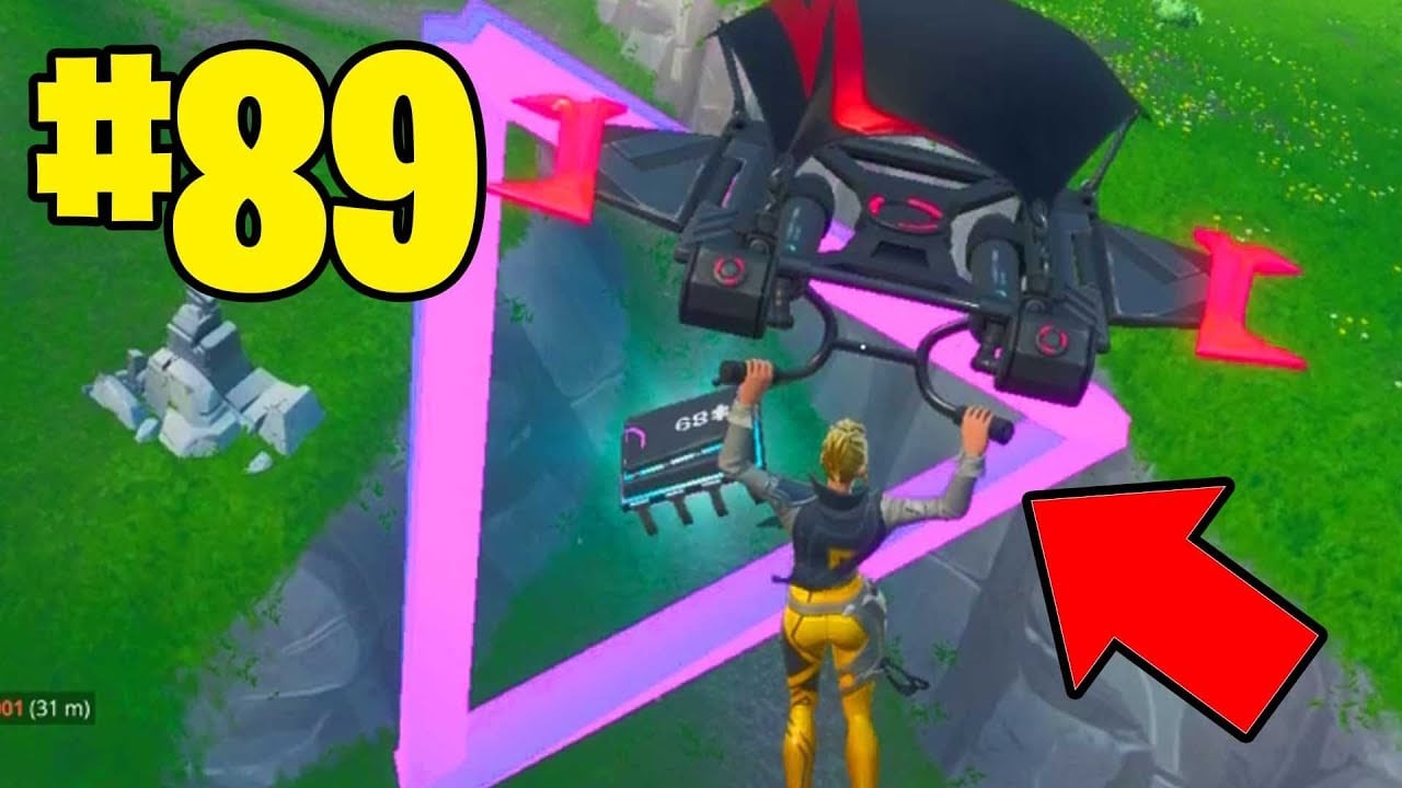 FORTBYTE #89 Accessible by flying the Scarlet Strike Glider through the rings east of Snobby Shores