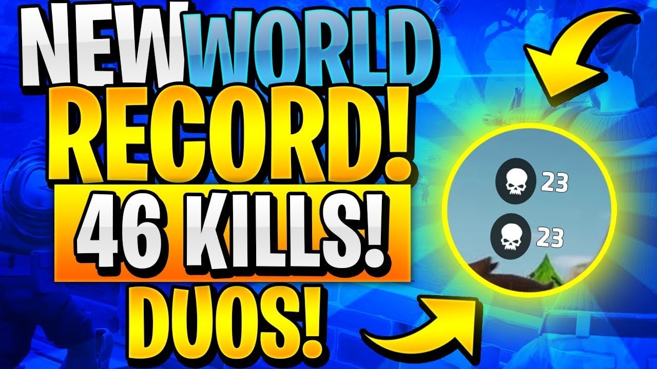 NEW DUOS WORLD RECORD 46 KILLS! (Fortnite Battle Royale)
