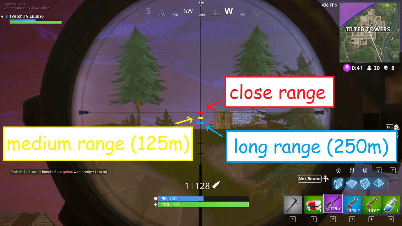 How To Decipher The Range Of Enemies When Sniping Fortnite Insider - tips