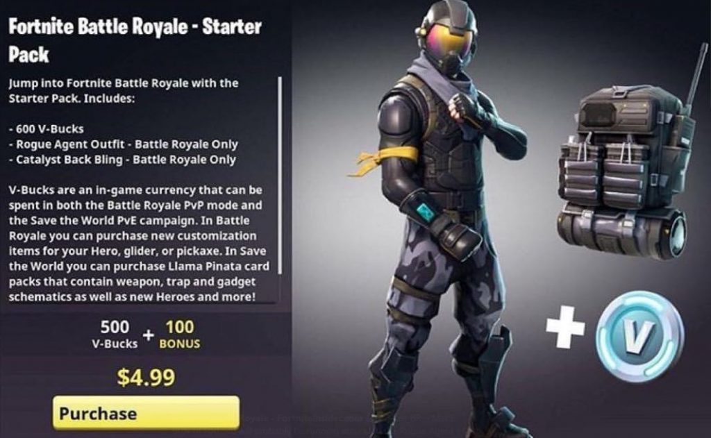 You Might Be Able To Get A Refund For The Fortnite Rogue Agent - fortnite battle royale starter pack