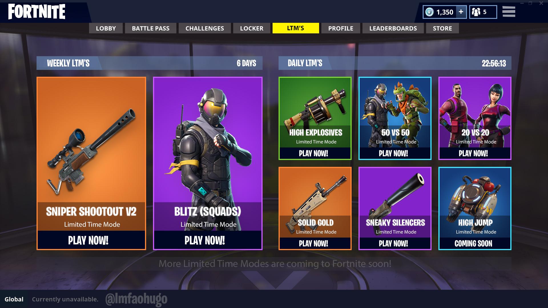 Limited Time Mode Selector Concept for Fortnite Battle ... - 1920 x 1080 jpeg 211kB