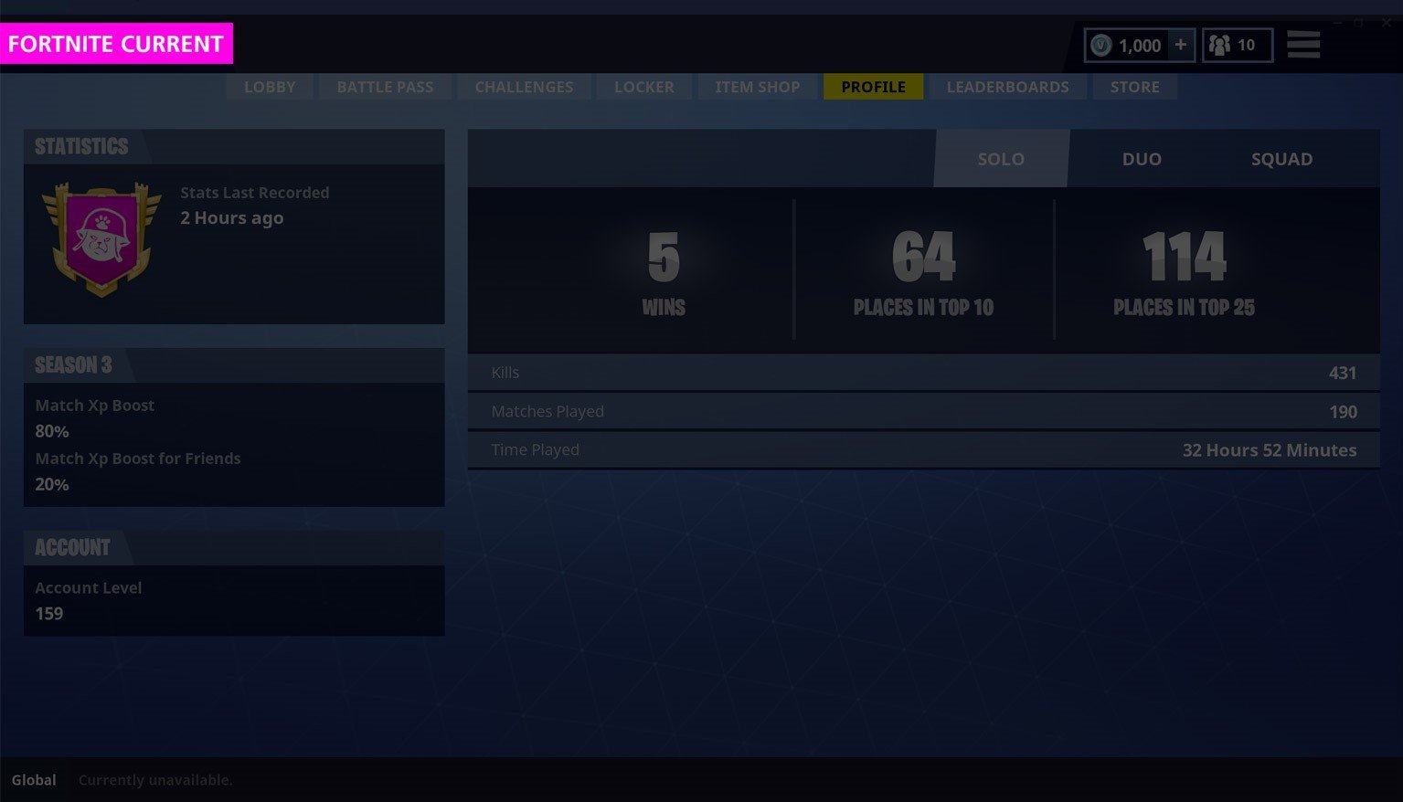 reddit user bl4nk cgn has come up with the concept of adding other statistics in the profile tab to show players a more detailed report of their stats - why are fortnite stats down