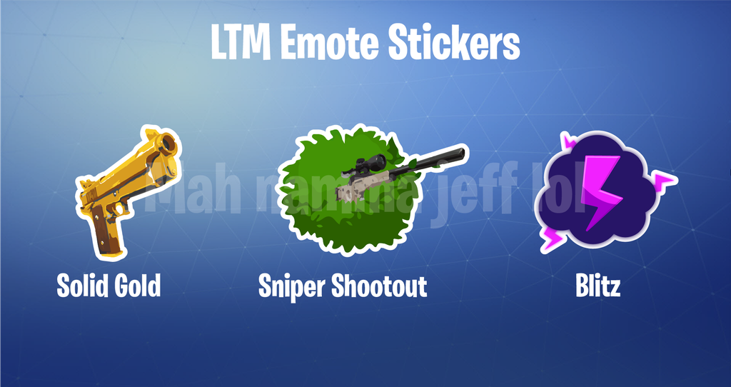 Emote Stickers For Winning Ltm S In Fortnite Concept Fortnite Insider - limited time mode stickers for fortnite battle royale