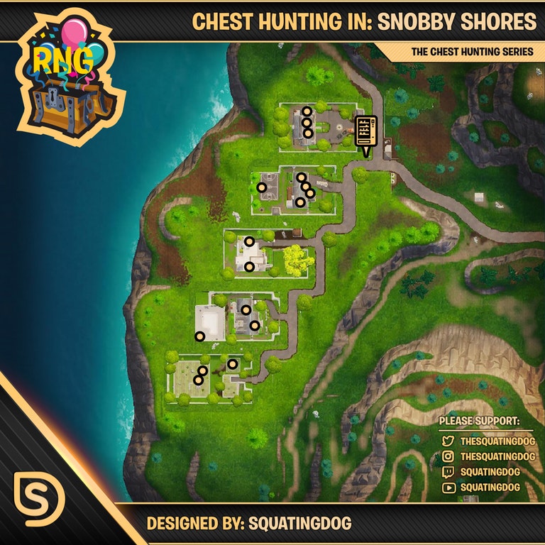 Snobby Shores Treasure Chests