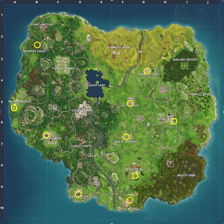 fortnite map 10 gnome locations