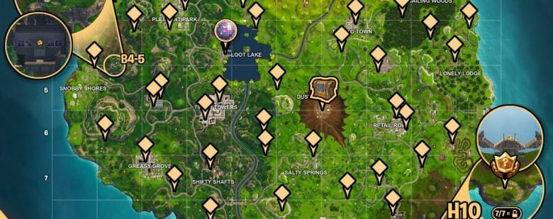 Cheat Sheet for Fortnite Battle Royale Season 4, Week 5