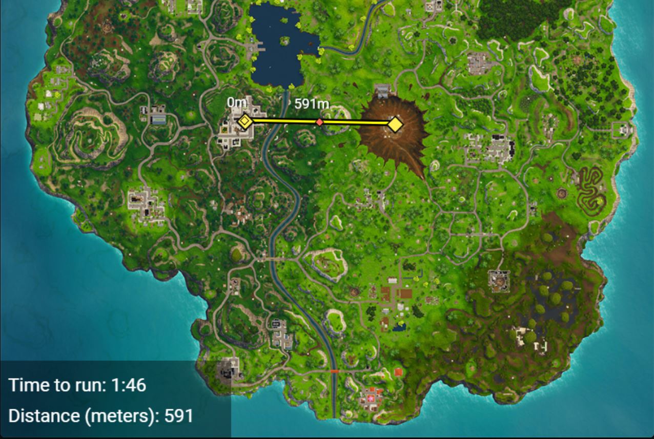 Fortnite Speed Marker Locations Fortnite Map Time Distance Calculator Fortnite Insider