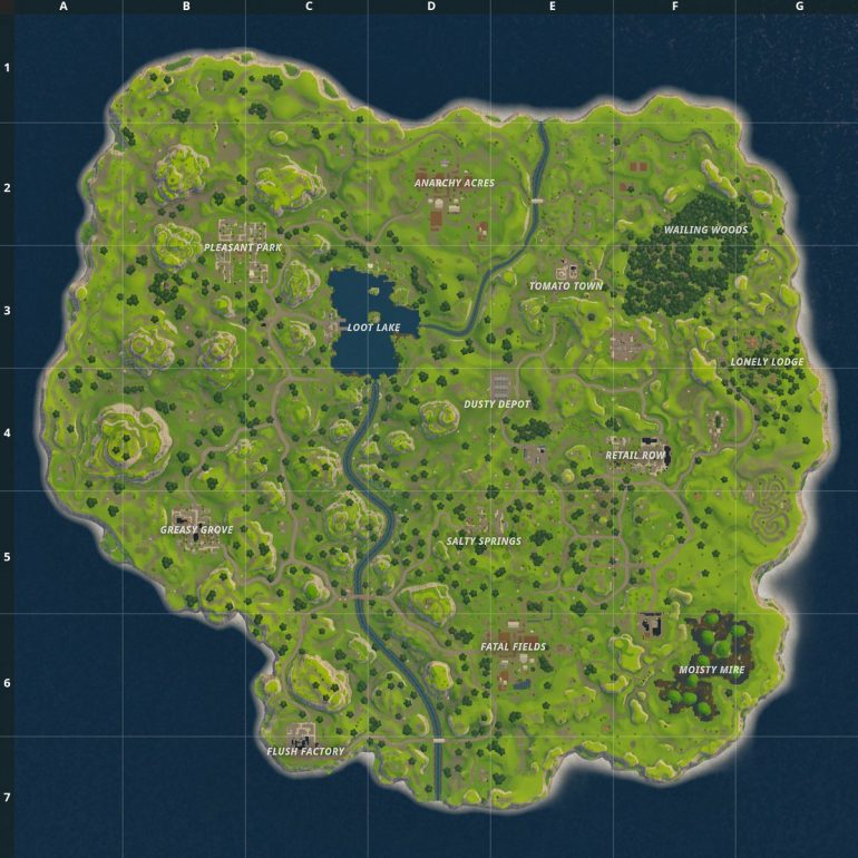 Fortnite Map Season 1 770x770