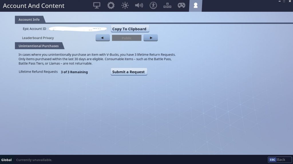 fortnite self refund system guide - fortnite refund request form