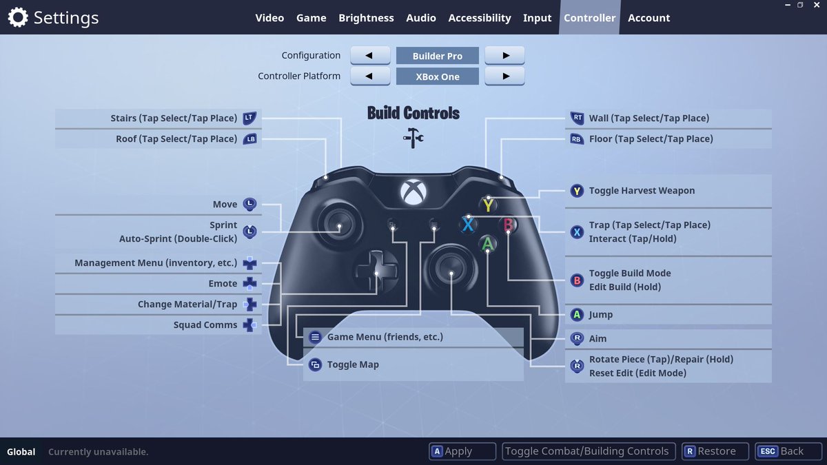 More Console Layout Updates To Improve Building In Fortnite Battle - builder pro xbox controller