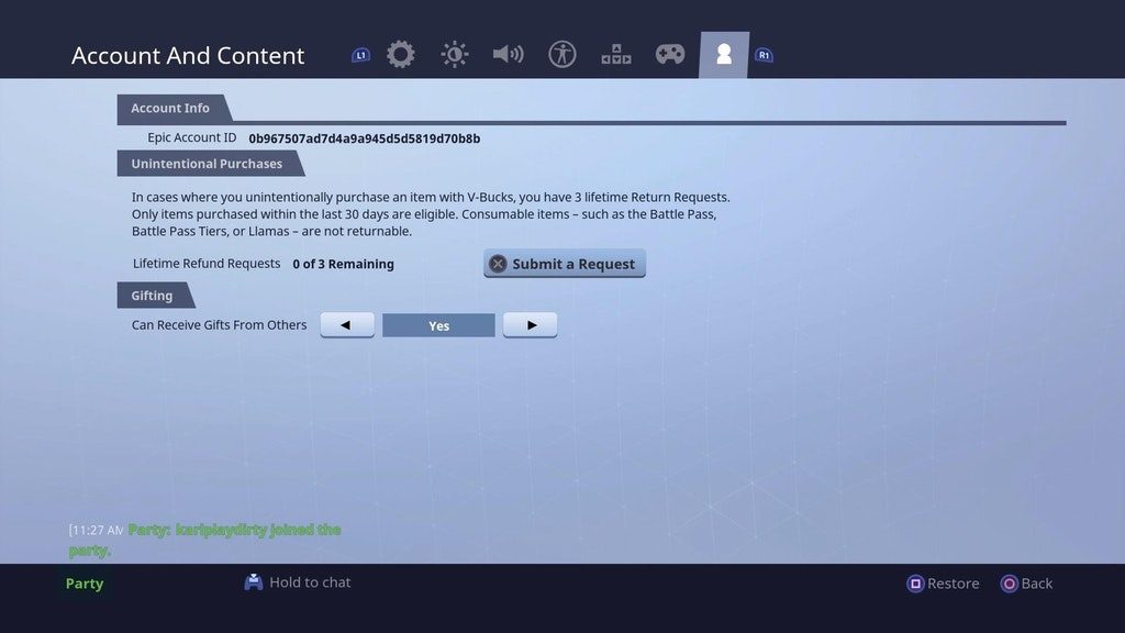 fortnite gifting - how to gift items on fortnite