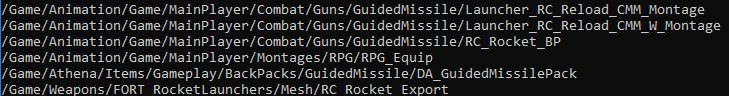 Guided Missile Backpack Files