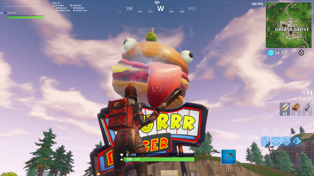 durrr burger fortnite - burger head for!   tnite