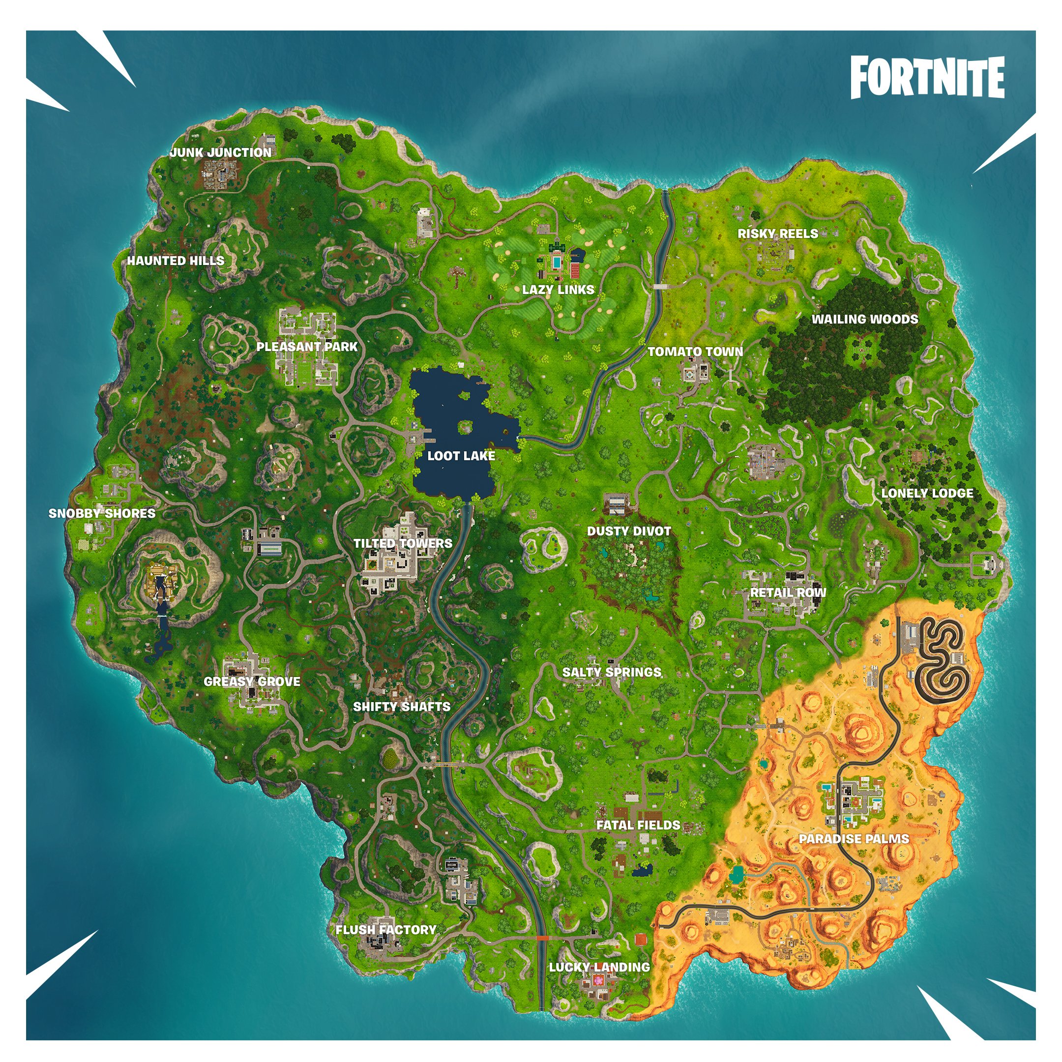 fortnite season 5 map - map changes fortnite