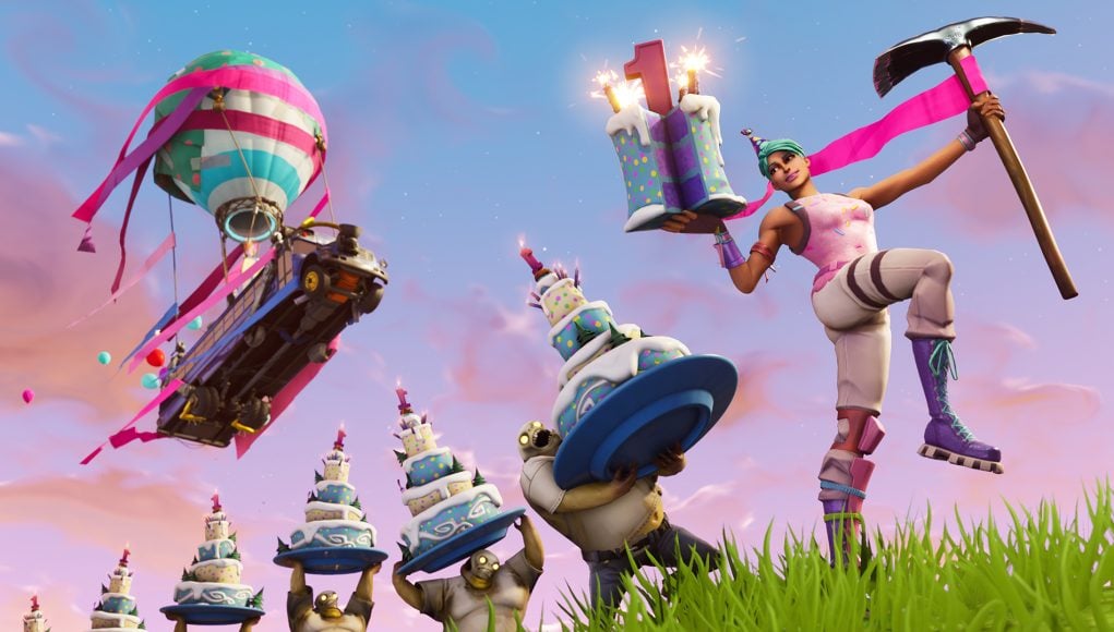 how to complete the fortnite birthday challenges - fortnite loot chest cake