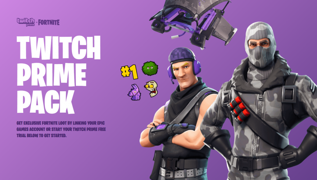 Twitch Prime Pack Fortnite