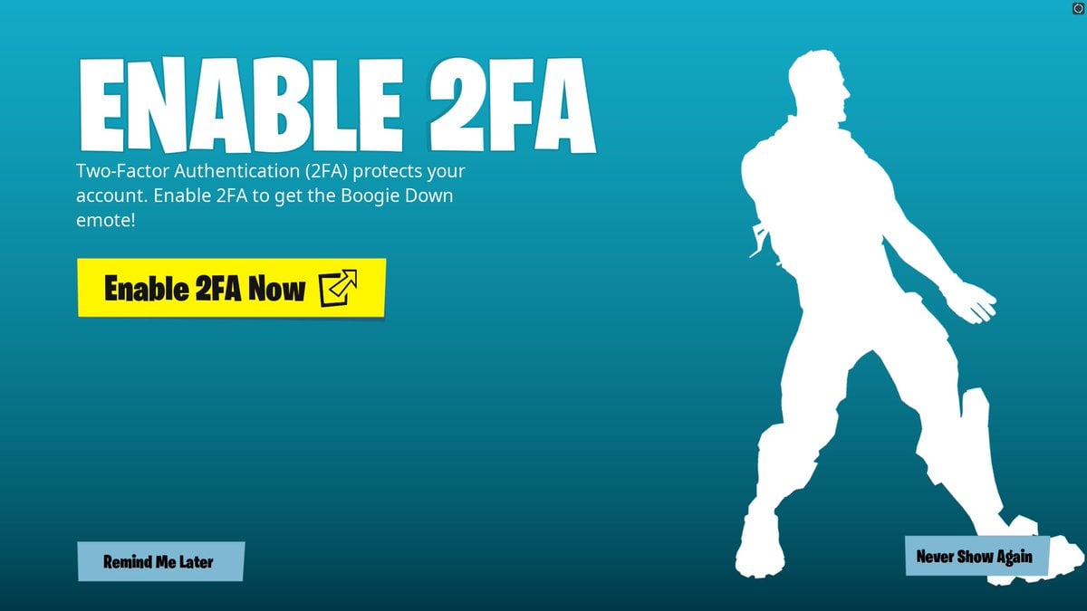 Fortnite Free Emote With 2fa Enable 2fa Get The Boogie Down Emote For Free Fortnite Insider