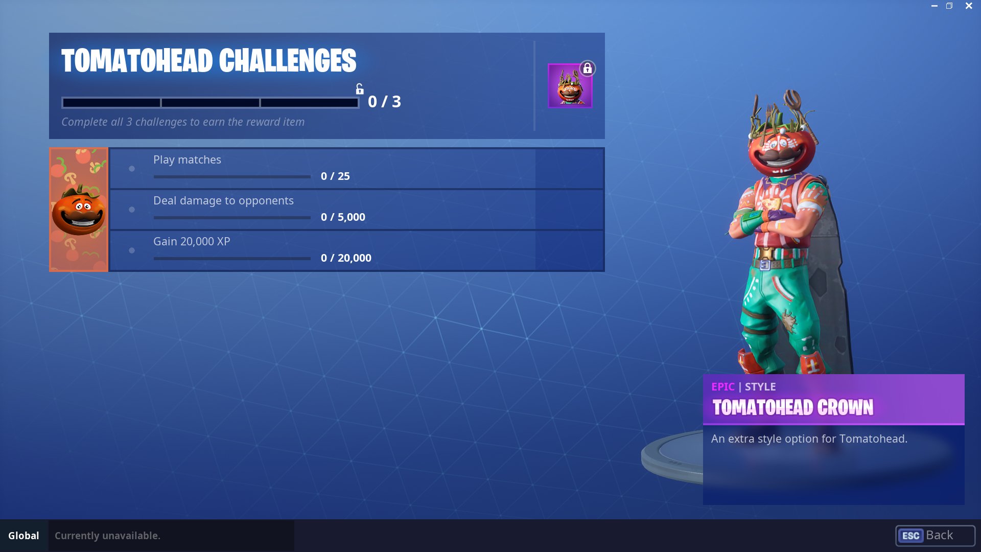Tomatohead challenges