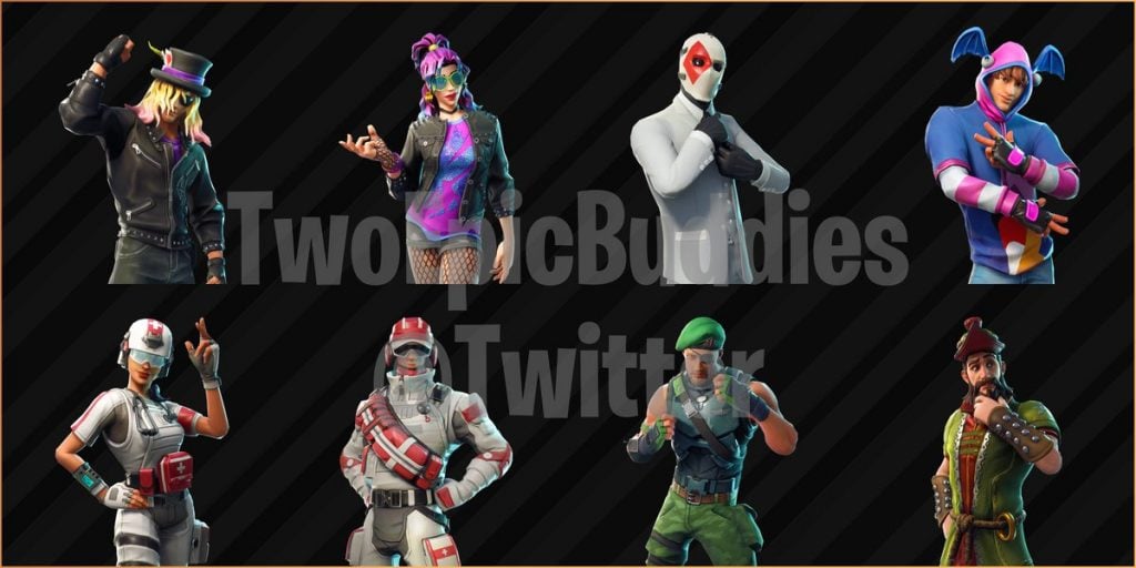 emotes which should be released in the fortnite item shop in the next couple of weeks here are the skins that have been found in the v5 4 update - fortnite couples pictures
