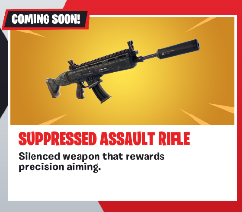 Suppressed Assault Rifle Coming Soon to Fortnite ... - 499 x 437 png 124kB