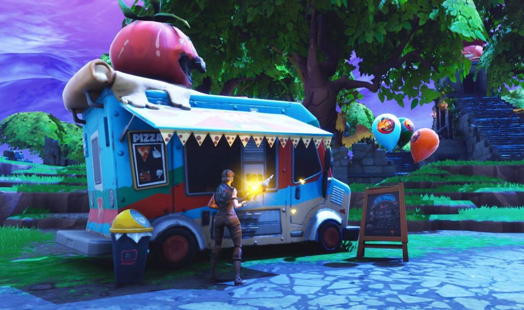 Uncle Petes pizza pit food truck fortnite