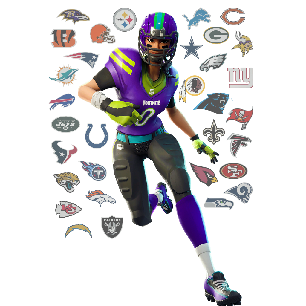 the nfl skins will be similar to the soccer skins that were released previously where you will be able to change the number and color of the jersey - football fortnite skins