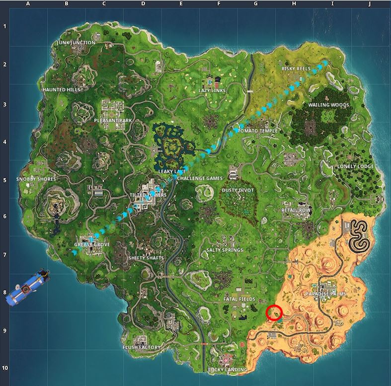 Hunting Party Week 10 Banner Location