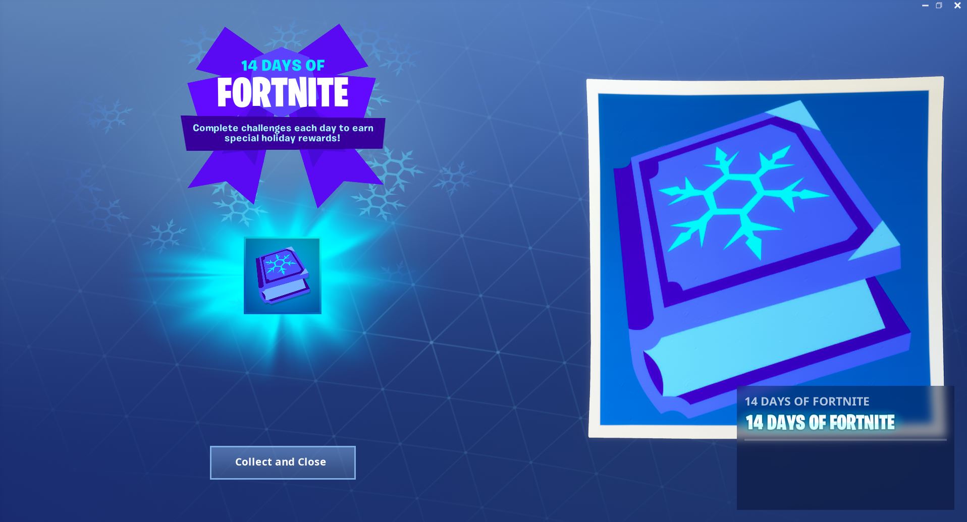 14 days of Fortnite Message