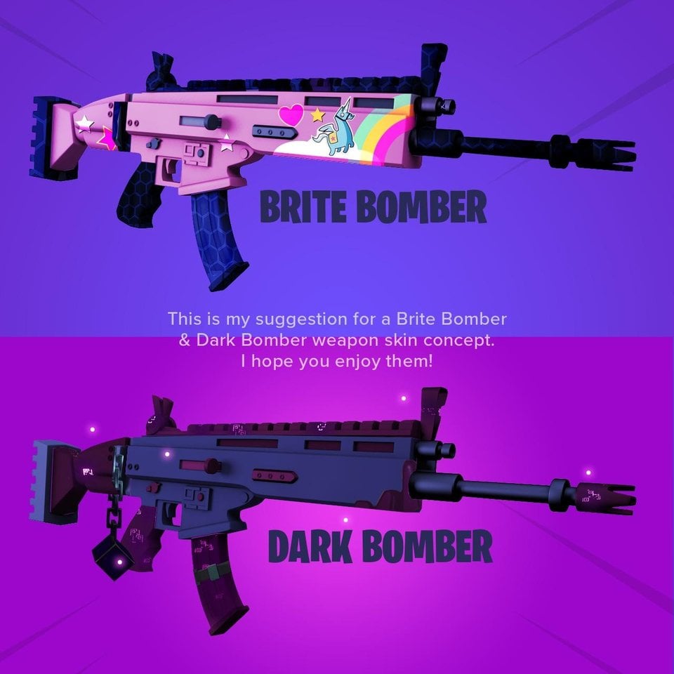 Brite Bomber & Dark Bomber Inspired Fortnite Weapon Skin (Wrap)