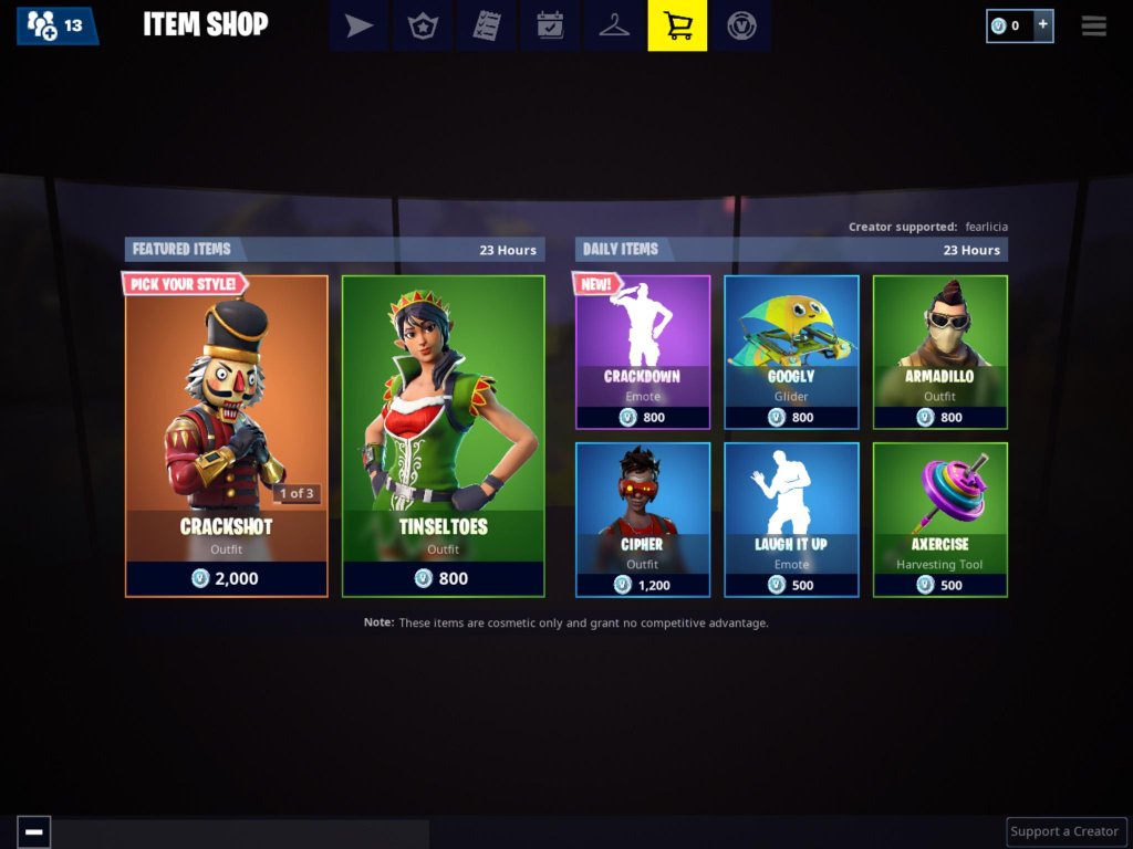 Fortnite Item Shop 21st December all skins and cosmetics