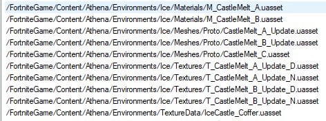 fortnite polar peak snow melting leaked files - polar peak fortnite melting