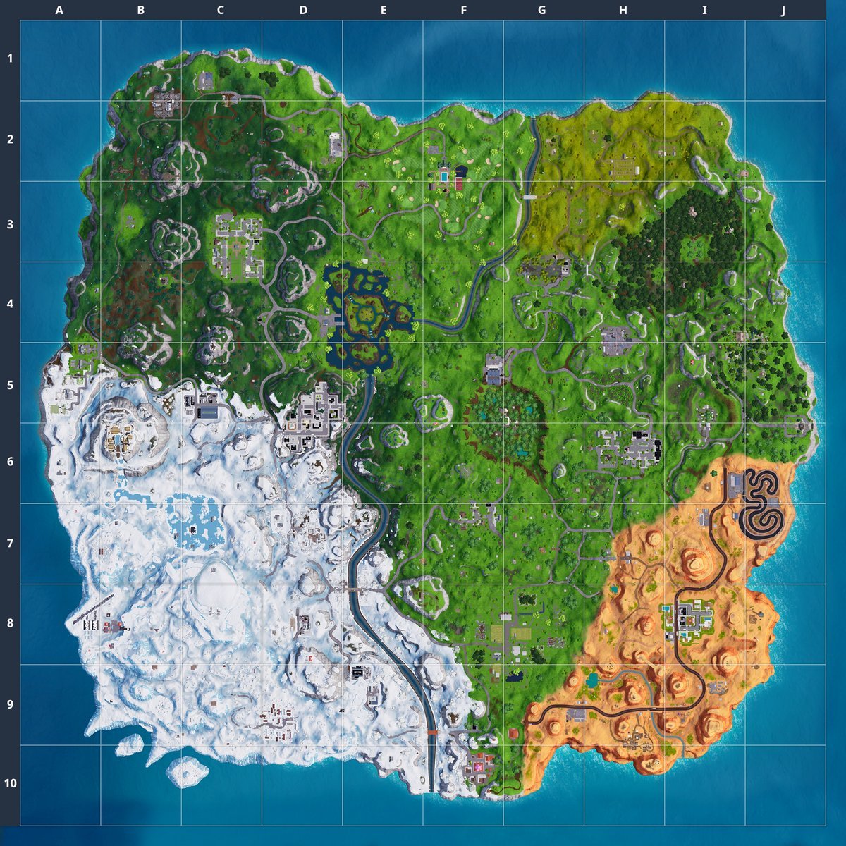 fortnite season 7 map high definition - a fortnite definition