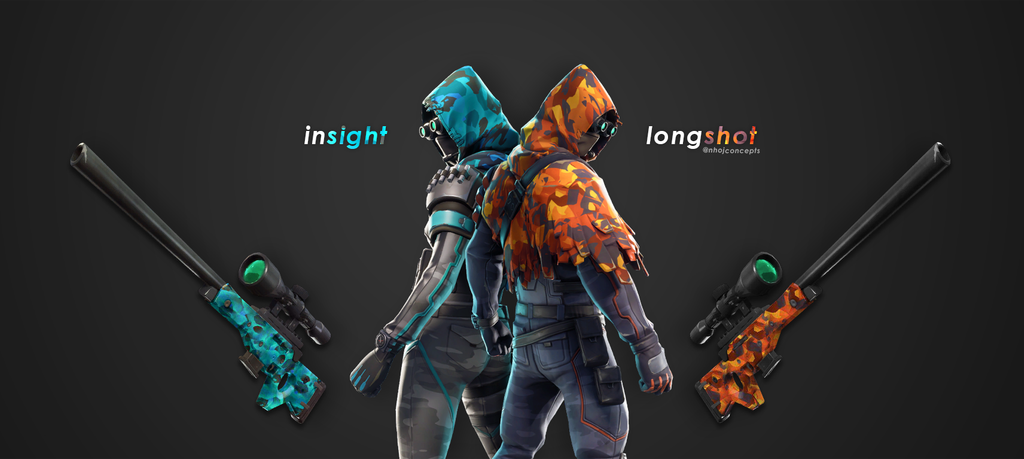 Insight and Longshot Fortnite Weapon Skin (Wrap) concept