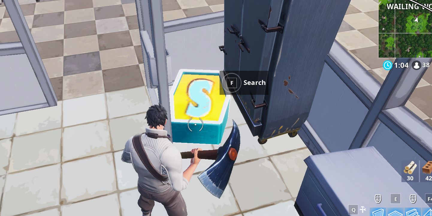 Search the letter “S” in Wailing Woods Location